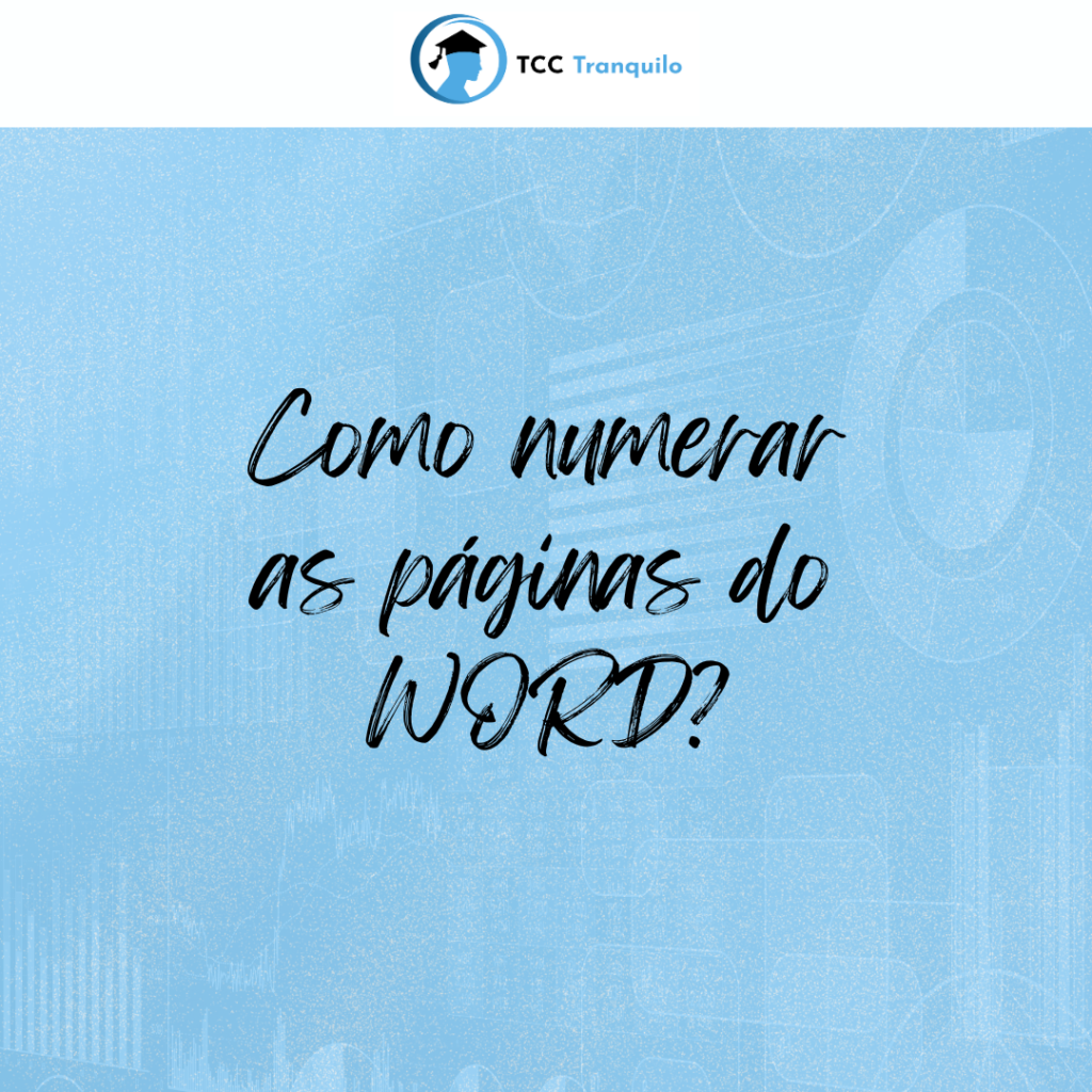  como numerar as páginas do word