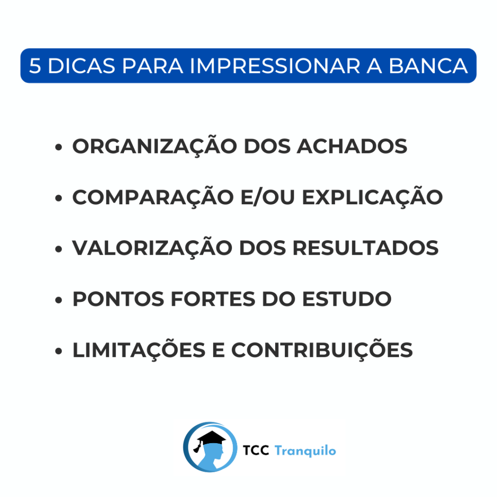 5 dicas para impressionar a banca do tcc discussao