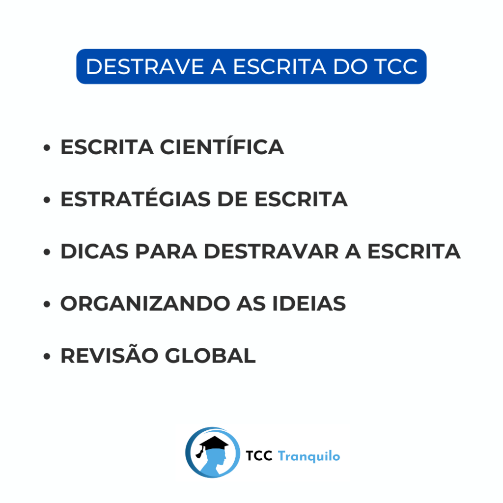 estratégias para escrita do TCC