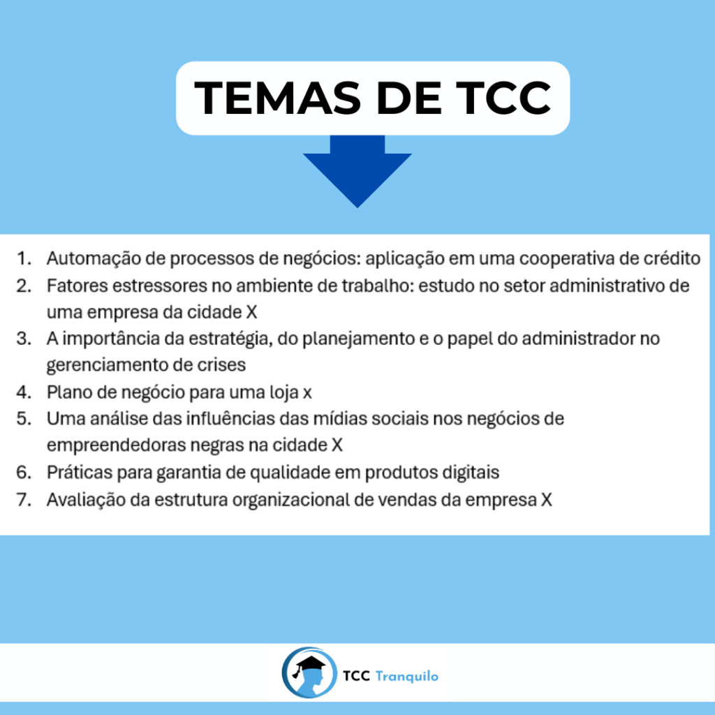 tcc administração